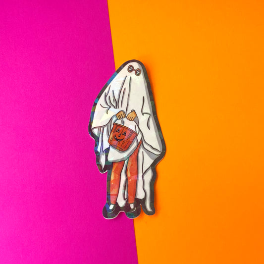 Trick or Treat Ghostie Sticker