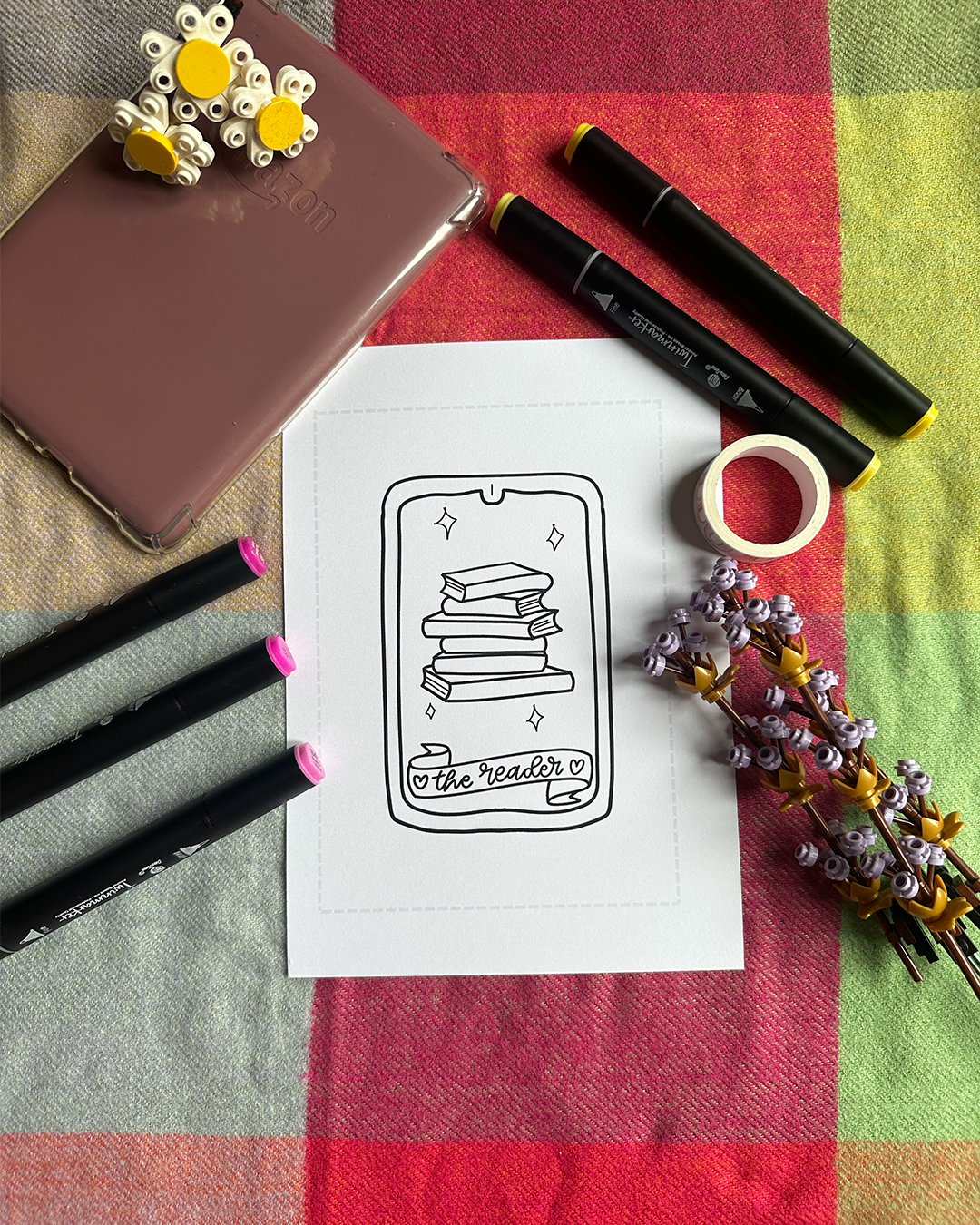 Bookish Colouring Booklet