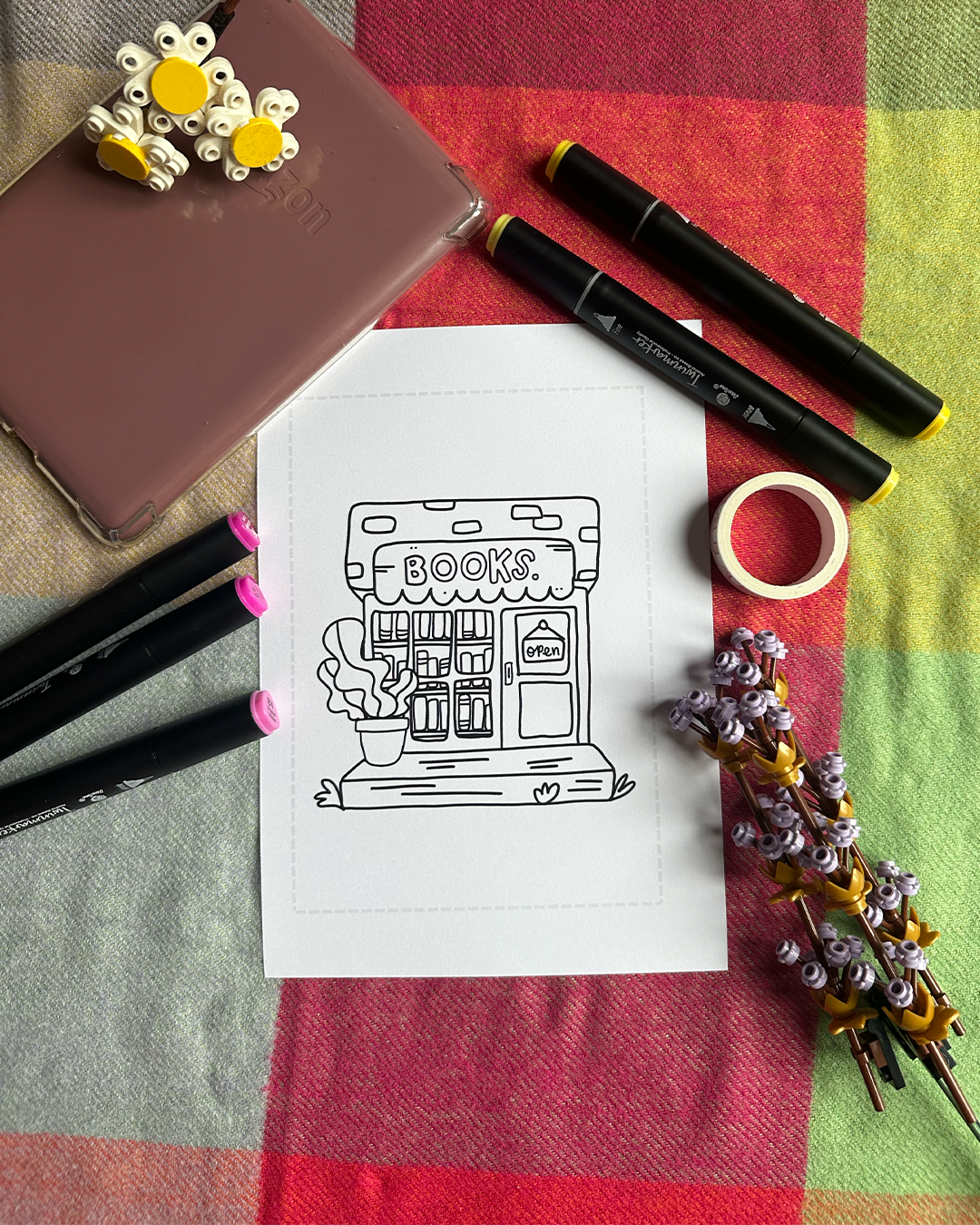 Bookish Colouring Booklet