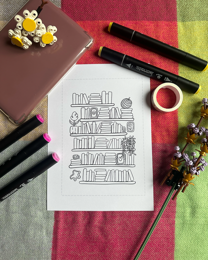 Bookish Colouring Booklet