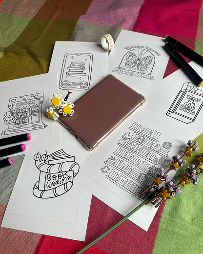 Bookish Colouring Booklet