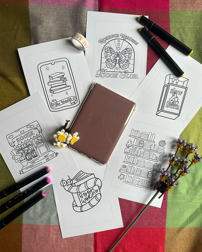 Bookish Colouring Booklet