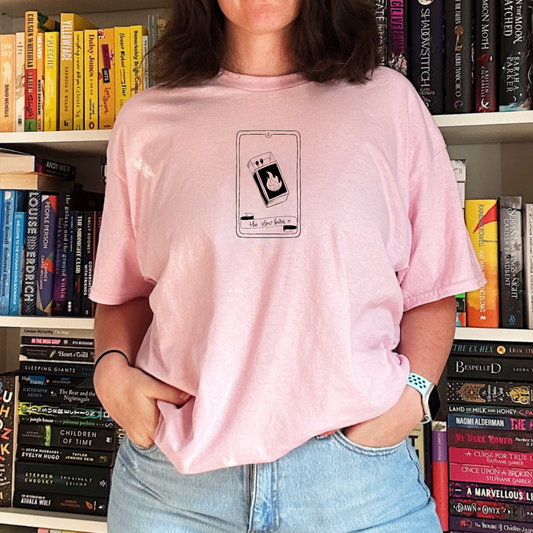 Slow Burn Minimalistic Book Trope Tarot T-Shirt